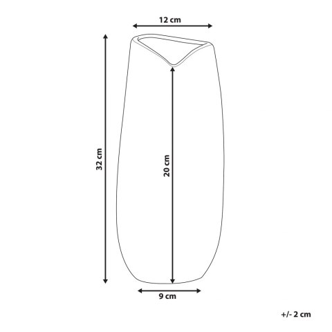  Wazon dekoracyjny ceramiczny srebrny DERBE