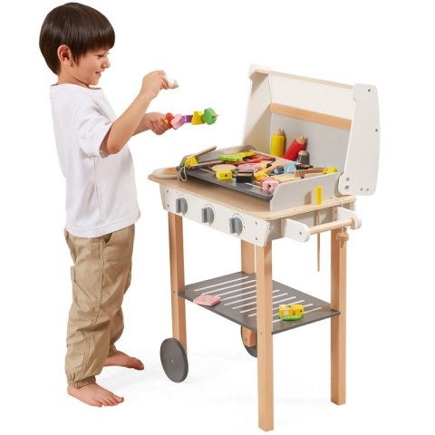 VIGA Duży Drewniany Grill dla Dzieci + 47 Akcesoriów Lumarko!