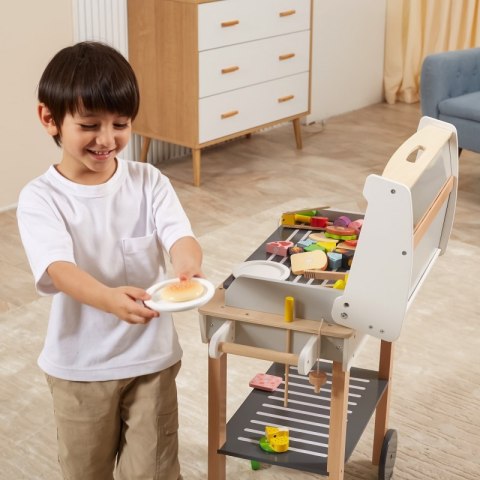VIGA Duży Drewniany Grill dla Dzieci + 47 Akcesoriów Lumarko!