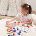 Viga Drewniana Gra Budowanie Klocki 3D Montessori Lumarko!