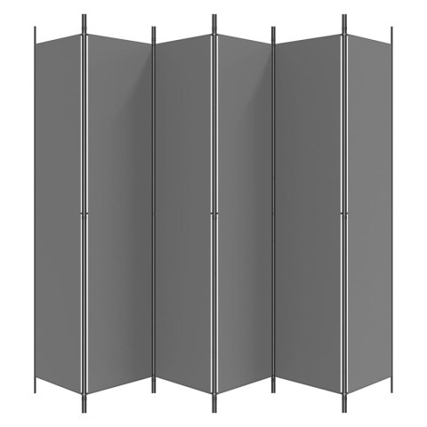  Parawan 6-panelowy, antracytowy, 300x220 cm, tkanina Lumarko!