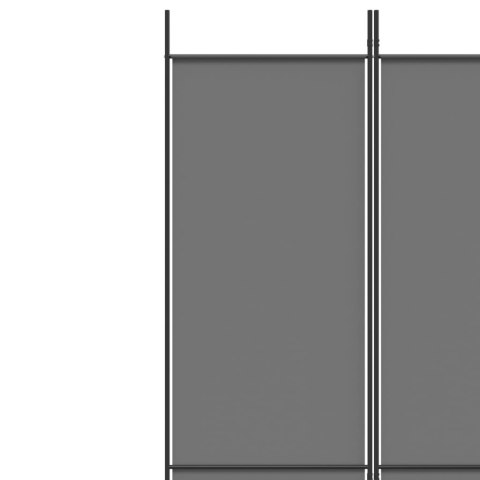  Parawan 6-panelowy, antracytowy, 300x220 cm, tkanina Lumarko!