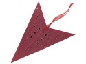  Zestaw 2 wiszących gwiazd brokatowych LED 60 cm czerwony MOTTI Lumarko!