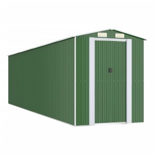  Szopa ogrodowa, zielona, 192x772x223 cm, stal galwanizowana Lumarko!