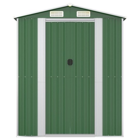  Szopa ogrodowa, zielona, 192x772x223 cm, stal galwanizowana Lumarko!