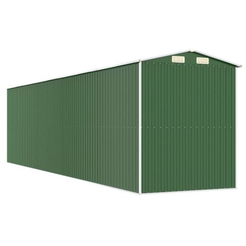  Szopa ogrodowa, zielona, 192x772x223 cm, stal galwanizowana Lumarko!