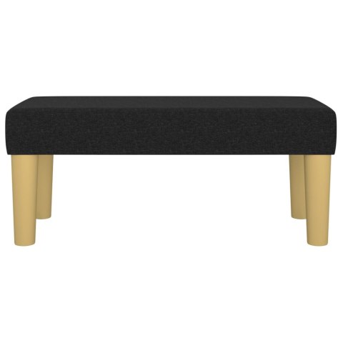  Ławka, czarna, 70x30x30 cm, tapicerowana tkaniną Lumarko!