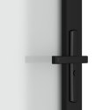  Drzwi wewnętrzne, 76x201,5 cm, czarne, matowe szkło i aluminium Lumarko!