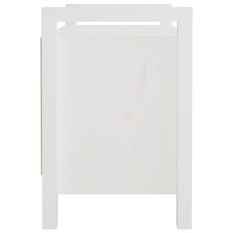  Ławka do przedpokoju, biały, 80x40x60 cm, lite drewno sosnowe Lumarko!