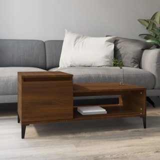  Stolik kawowy, brązowy dąb100x50x45 cm, materiał drewnopochodny Lumarko!