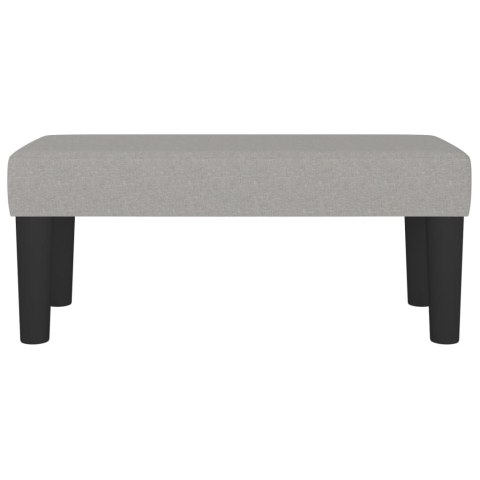  Ławka, jasnoszara, 70x30x30 cm, tapicerowana tkaniną Lumarko!
