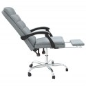 Rozkładany fotel biurowy, jasnoszary, obity tkaniną Lumarko!