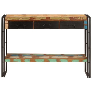  Stolik konsolowy, 110x30x76 cm, lite drewno z odzysku Lumarko!