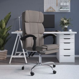  Rozkładany fotel biurowy, kolor taupe, obity tkaniną Lumarko!