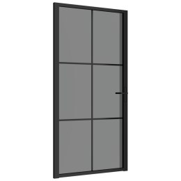  Drzwi wewnętrzne, 102,5x201,5 cm, czarne, szkło ESG i aluminium Lumarko!