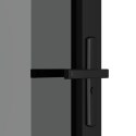  Drzwi wewnętrzne, 83x201,5 cm, czarne, szkło ESG i aluminium Lumarko!