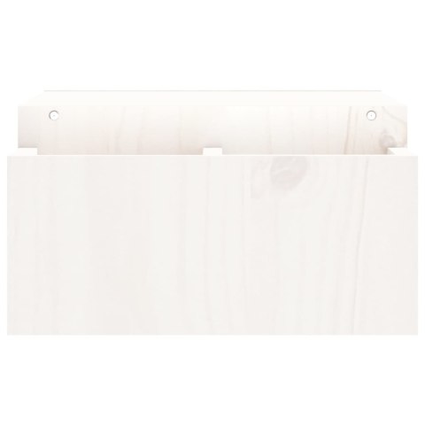  Podstawka na monitor, biały, 70x27,5x15 cm, lite drewno sosnowe Lumarko!