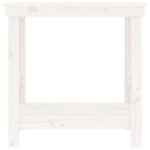  Stół roboczy, biały, 80x50x80 cm, lite drewno sosnowe Lumarko!