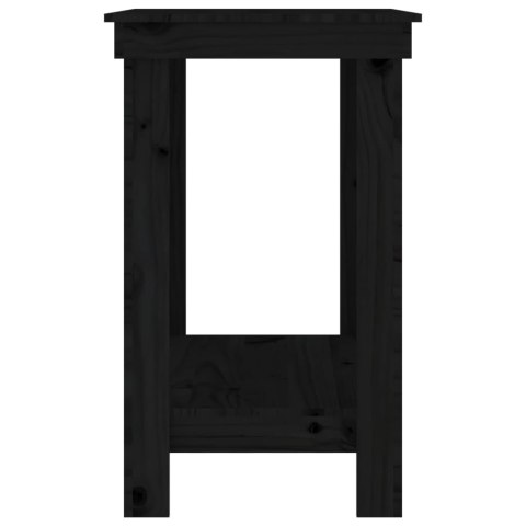  Stół roboczy, czarny, 80x50x80 cm, lite drewno sosnowe Lumarko!