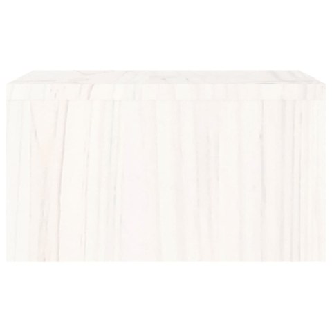  Podstawka na monitor, biały, 50x27x15 cm, lite drewno sosnowe Lumarko!