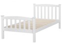  Łóżko drewniane 90 x 200 cm białe GIVERNY Lumarko!