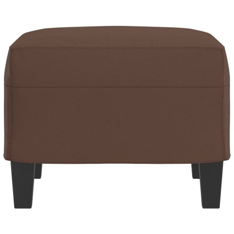  Podnóżek, brązowy, 60x50x41 cm, sztuczna skóra Lumarko!