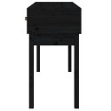  Stolik konsolowy, czarny, 114x40x75 cm, lite drewno sosnowe Lumarko!