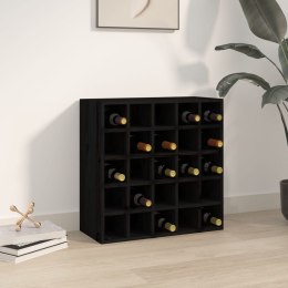  Szafka na wino, czarny, 56x25x56 cm, lite drewno sosnowe!