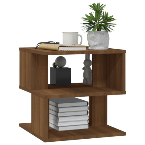  Stolik boczny, brązowy dąb, 40x40x40 cm Lumarko!