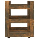  Wózek kuchenny, brązowy dąb 60x45x80 cm materiał drewnopochodny Lumarko!
