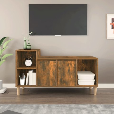  Szafka pod telewizor, przydymiony dąb, 100x35x55 cm Lumarko!