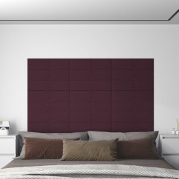  Panele ścienne, 12 szt., fioletowe, 60x15 cm, tkanina, 1,08 m² Lumarko!