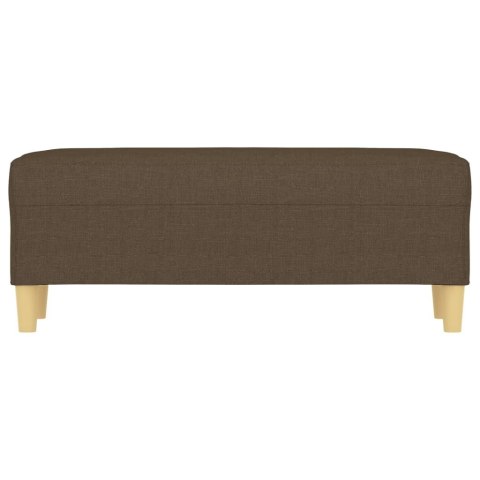  Ławka, ciemnobrązowa, 100x35x41 cm, tapicerowana tkaniną Lumarko!