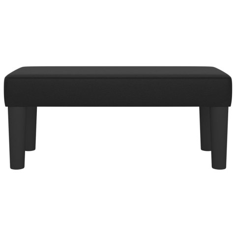  Ławka, czarna, 70x30x30 cm, tapicerowana sztuczną skórą Lumarko!