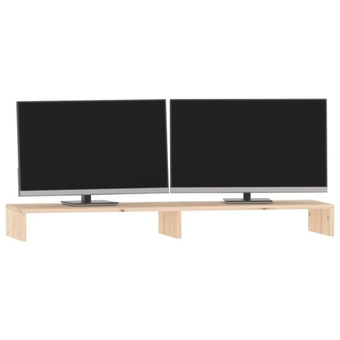 Podstawka na monitor, 100x27x10 cm, lite drewno sosnowe Lumarko!