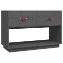  Szafka pod telewizor, szara, 90x40x60 cm, lite drewno sosnowe Lumarko!