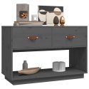  Szafka pod telewizor, szara, 90x40x60 cm, lite drewno sosnowe Lumarko!