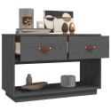  Szafka pod telewizor, szara, 90x40x60 cm, lite drewno sosnowe Lumarko!