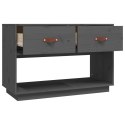  Szafka pod telewizor, szara, 90x40x60 cm, lite drewno sosnowe Lumarko!