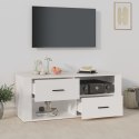  Szafka pod TV, biała, 100x35x40 cm, materiał drewnopochodny Lumarko!