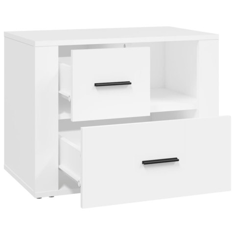  Szafka nocna, biała, 60x36x45 cm, materiał drewnopochodny Lumarko!
