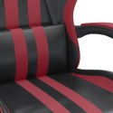  Obrotowy fotel gamingowy, czarno-bordowy, sztuczna skóra Lumarko!