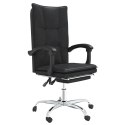  Rozkładany fotel biurowy, czarny, sztuczna skóra Lumarko!