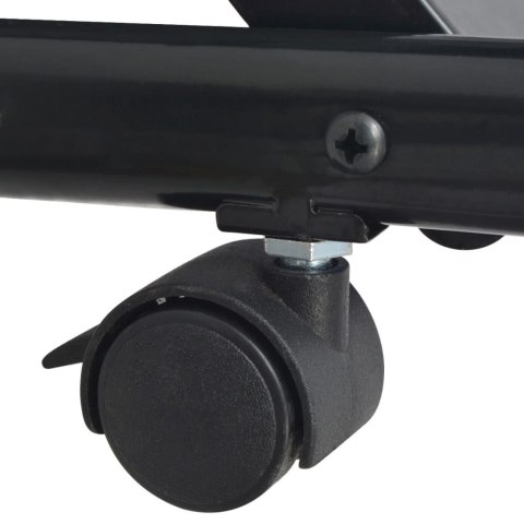  Stojak na gazety/czasopisma 47x40x134 cm czarny i biały A4 Lumarko!