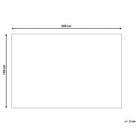  Dywan wełniany 140 x 200 cm biało-niebieski GEVAS