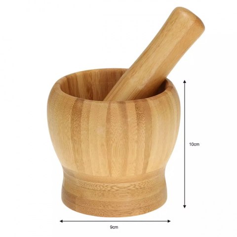 KUCHENNY MOŹDZIERZ BAMBUSOWY 9cm KINGHOFF KH-1616 Lumarko!