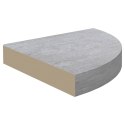  Narożne półki ścienne, 2 szt., szarość betonu, 35x35x3,8 cm MDF Lumarko!