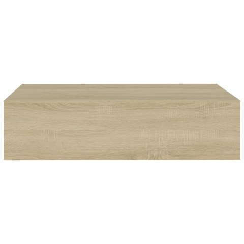  Półki ścienne z szufladą, 2 szt., dąb, 40x23,5x10 cm, MDF Lumarko!