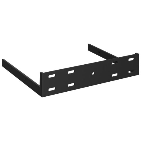  Narożne półki ścienne, 4 szt., połysk, białe, 25x25x3,8 cm, MDF Lumarko!