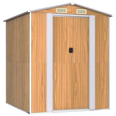  Szopa ogrodowa, jasnobrązowa 192x191x223 cm, stal galwanizowana Lumarko!